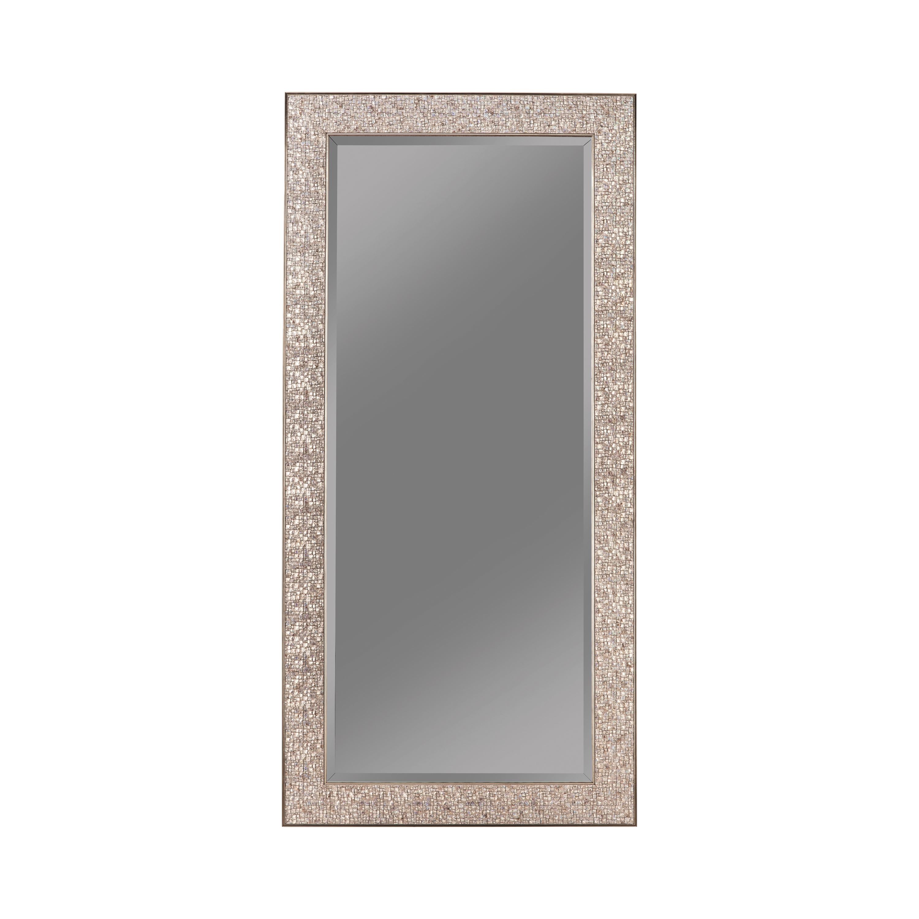 Coaster Furniture Rollins 901997 32 x 66 Inch Rectangular Floor Mirror - Silver IMAGE 1